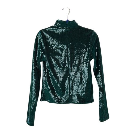 Express Sequin Long Sleeve Top NEW - Picture 6 of 10